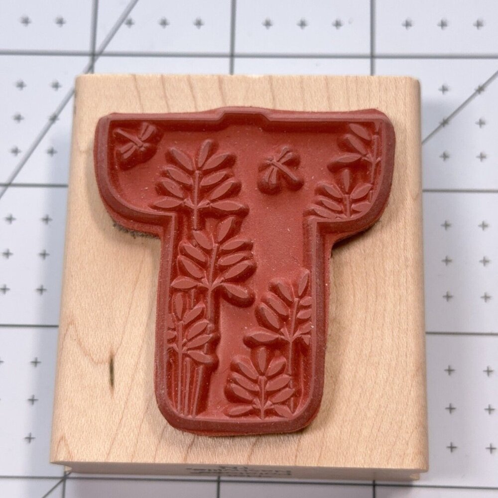 Kimono Bamboo Dragon Fly Rubber Stamp Hot Potatoes Nature Fashion Craft - Picture 2 of 4